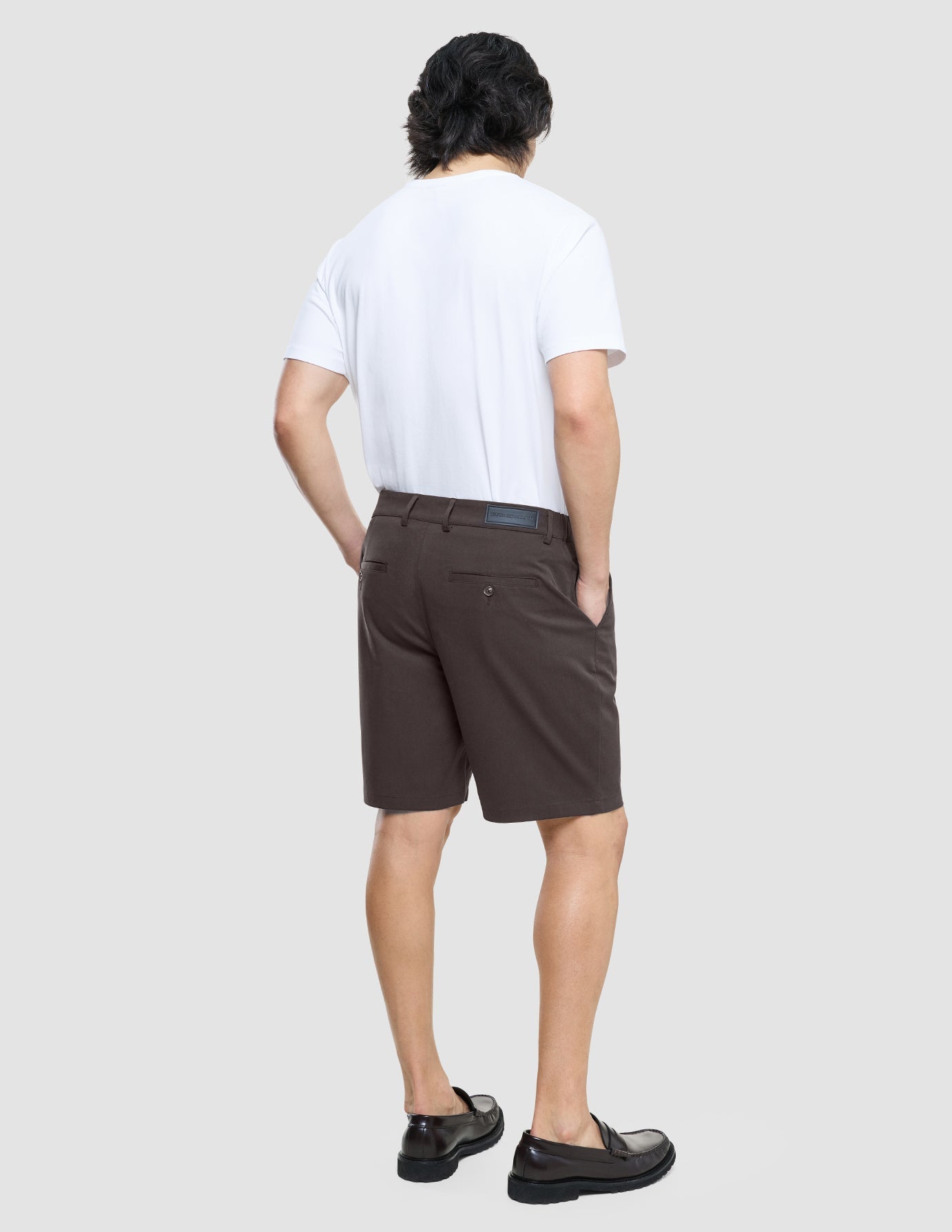 Pantalones cortos Manuel de algodón Marrón oscuro