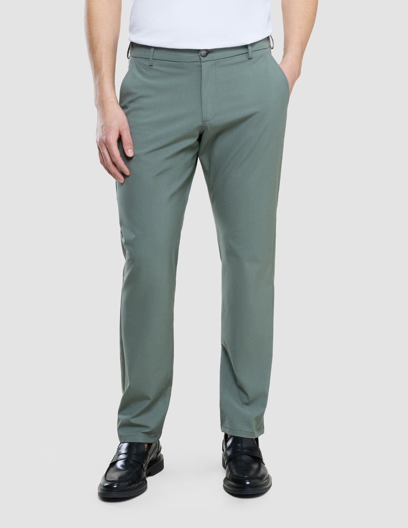 Pantalones elásticos Juan verde urbano