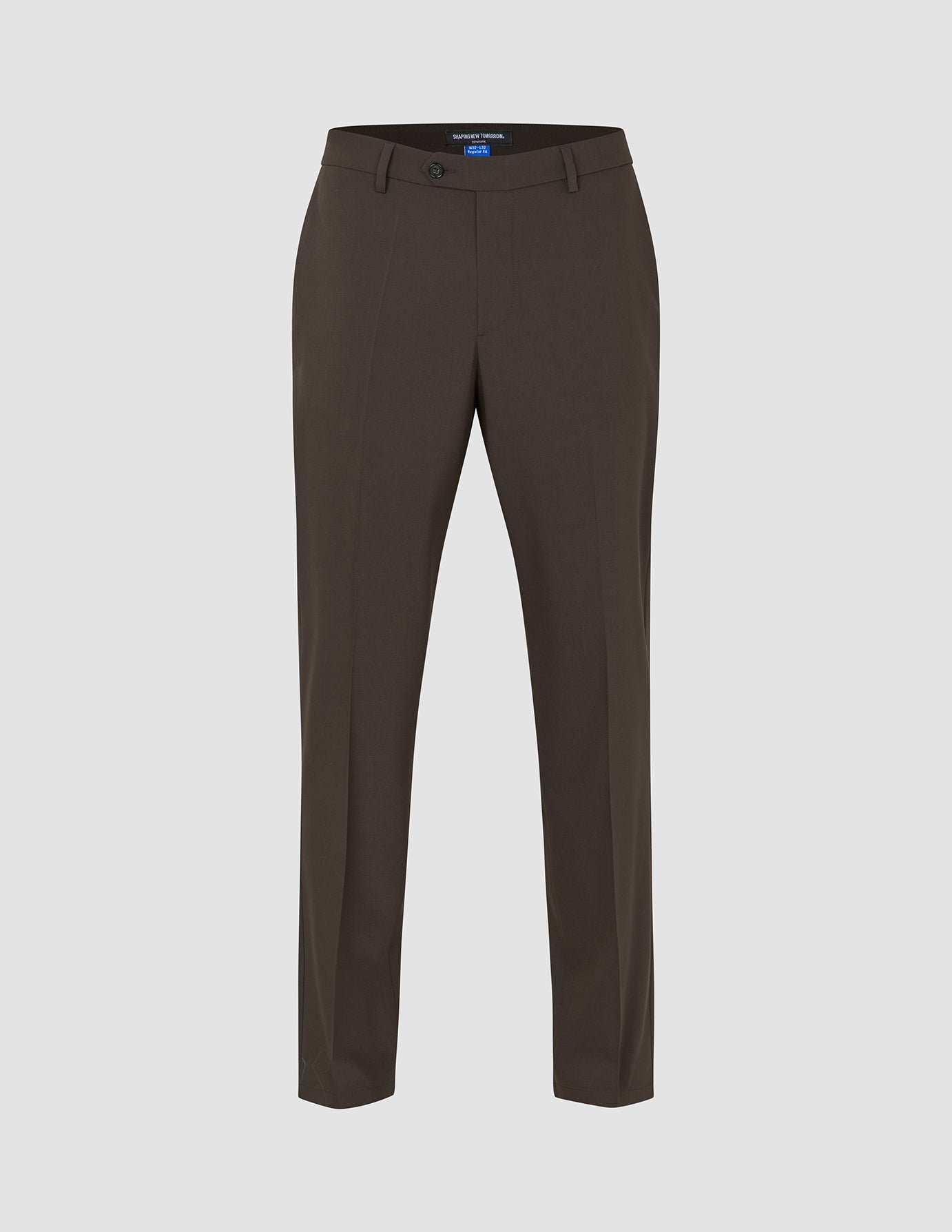 Traje de lana técnica, color marrón cacao